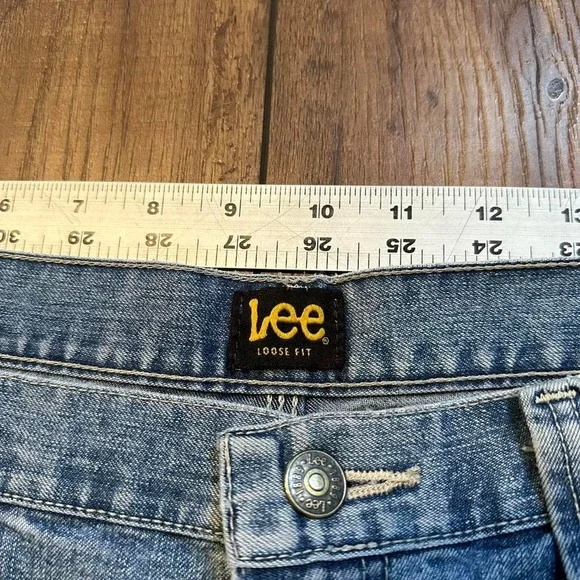 Vintage‎ Lee Baggy Jeans Men's Size 36 x 32 Light Wash Distressed - Picture 8 of 8